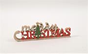 DECORAZIONE LEGNO MERRY CHRISTMAS 36cm