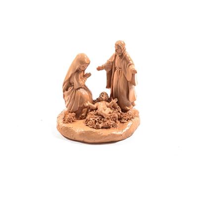 GRUPPO PRESEPE RESINA 12cm EFFETTO CRETA