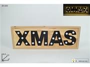 SCRITTA LEGNO XMAS 20 LUCI