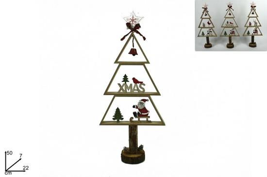 ALBERO LEGNO C/SOGGETTI NATALE