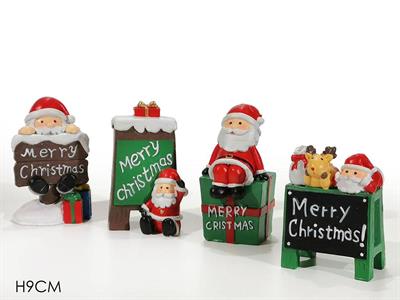 BABBO NATALE MERRY CHRISTMAS 9cm