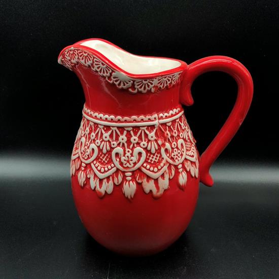 VASO NATALE DEC.ROSSO