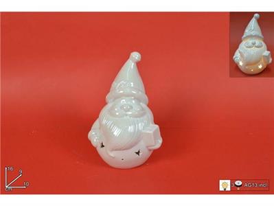 BABBO NATALE CERAMICA LUMINOSO