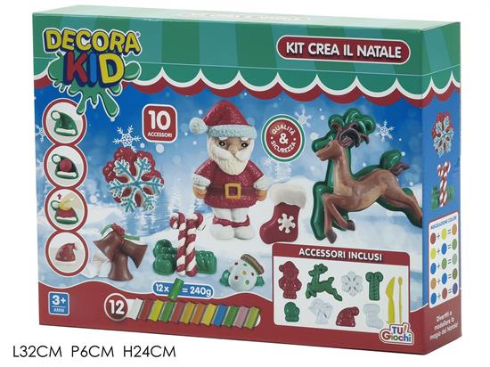 PLASTILINA NATALE DECORA KID C/10 ACCESSORI