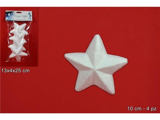 STELLE POLISTIROLO 10cm 4pz