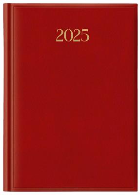 AGENDA 2025 A5 MADRID ROSSO GIORNALIERA S/D