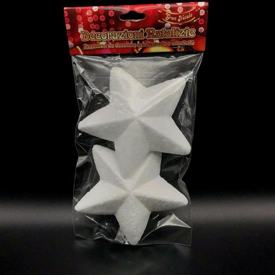 STELLE POLISTIROLO 12cm 2pz