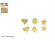 MOLLETTE GLITTER ORO 6pz