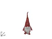 GNOMO NATALE CAPPELLO PAILLETTES ROSSO 40cm