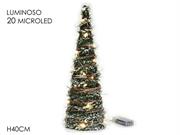 ALBERO CONO C/RAMI 40cm 20 LED