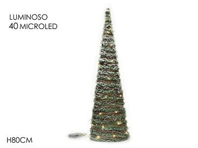 ALBERO CONO C/RAMI 80cm 40 LED