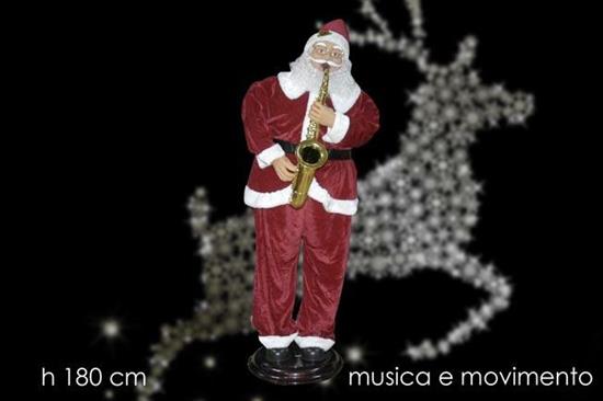 BABBO NATALE 180cm C/TROMBA