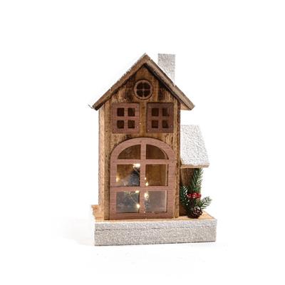 CASA IN LEGNO C/LUCI 29cm