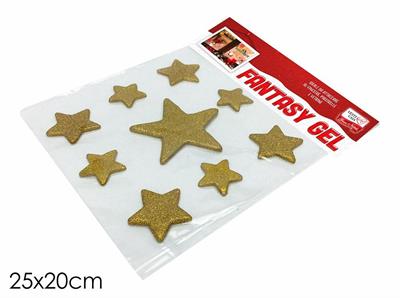 GEL STICKER STELLE ORO