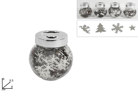 BARATTOLO C/SOGGETTI SILVER NATALE