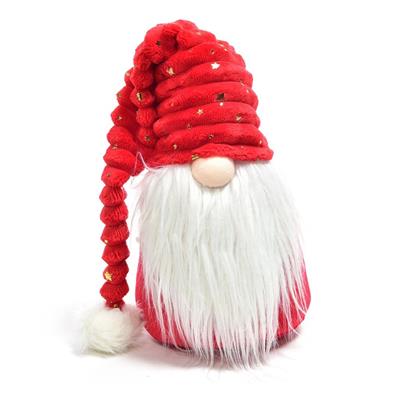 BABBO NATALE TESSUTO ROSSO 22cm