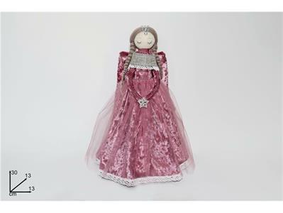 ANGELO VESTITO VELLUTO E TULLE ROSA