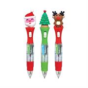 PENNA NATALE 4in1 CON LED ASS.