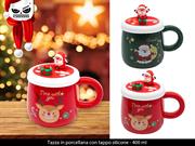 TAZZA NATALE CON TAPPO SILICONE