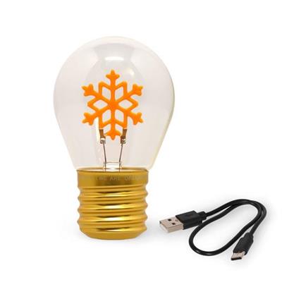 LAMPADA DA TAVOLO BULB FICTION - FIOCCO DI NEVE NATALE LEGAMI