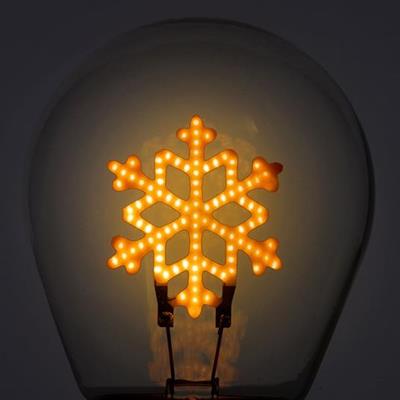 LAMPADA DA TAVOLO BULB FICTION - FIOCCO DI NEVE NATALE LEGAMI