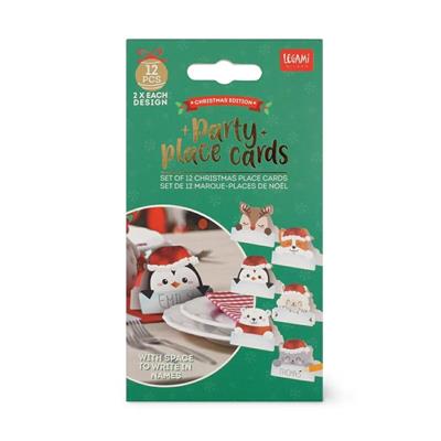 SEGNAPOSTO NATALE 12pz CARTONCINO LEGAMI