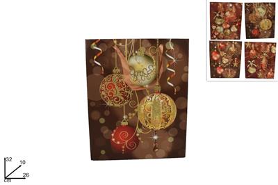 SHOPPER NATALE PALLINE 32x26