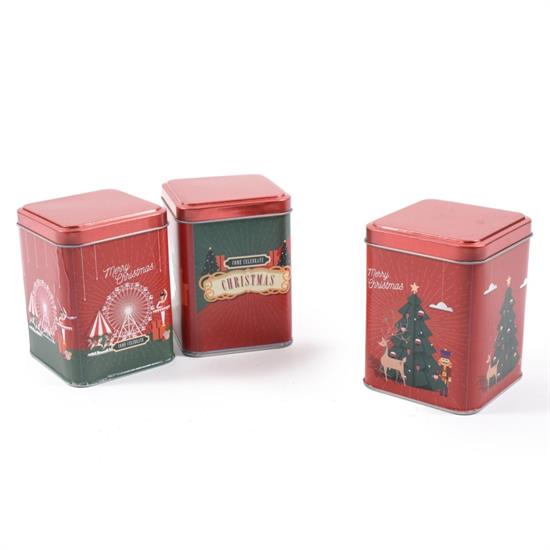 SCATOLA NATALE LATTA 10x8x8 CHRISTMAS CAROL