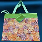 SHOPPER C/RISVOLTO ARANCIO/ORO 25x32x13