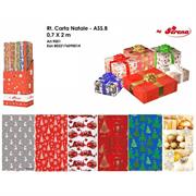 ROTOLO CARTA NATALE 70x200 ASS.RED