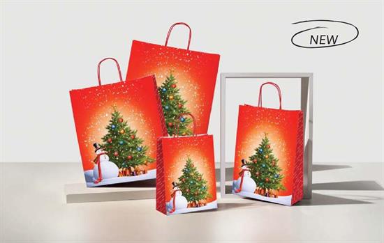 SHOPPER NATALE SNOWMAN 27+12x37 ref.287