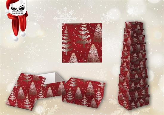 SCATOLA NATALE RED TREE 19x13x7