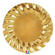 PIATTI WAVY ORO METAL 30cm 6pz