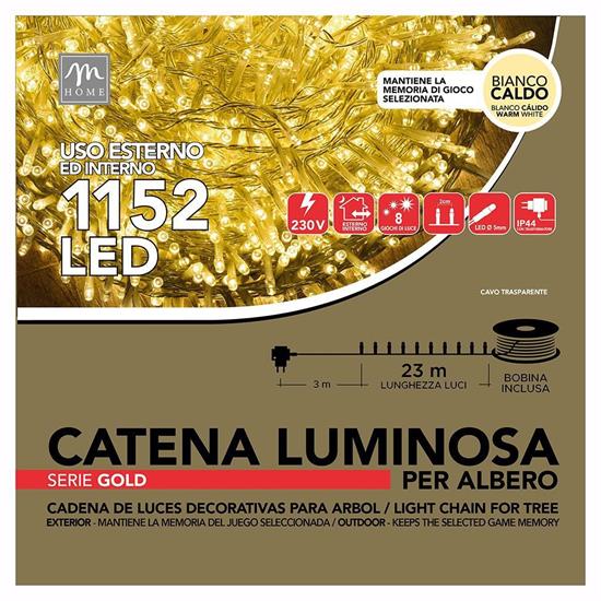 MINILED ESTERNO 1152 BIANCO CALDO CAVO TRASPARENTE SERIE GOLD