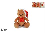 PELUCHE ORSETTO NATALE 30cm