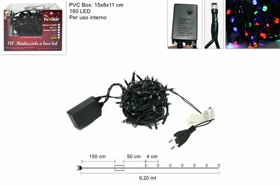 MINILUCCIOLE 180 LED MULTICOLOR.