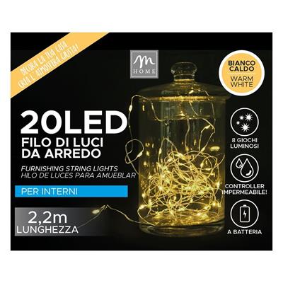 FILO 20 LED BIANCO CALDO