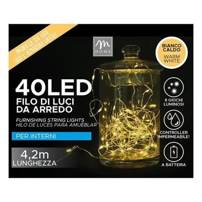 FILO 40 LED BIANCO CALDO