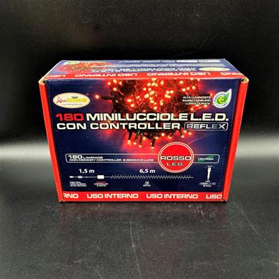 MINILUCCIOLE 180 LED ROSSO