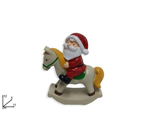 CAVALLO A DONDOLO C/BABBO NATALE