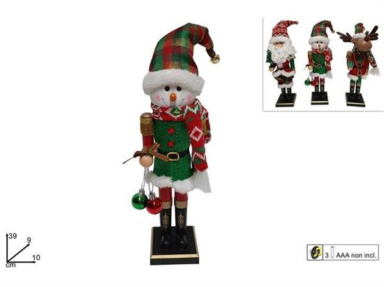 SOGGETTI NATALE SCHIACCIANOCI 39cm C/MUSICA