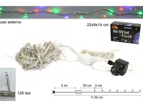 FILO FLASH 120 LED MULTIC.EST.