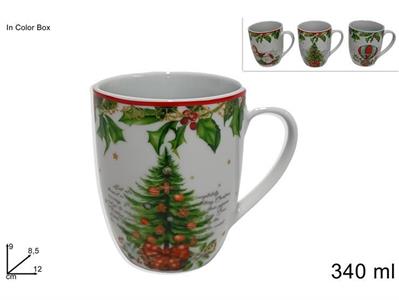 TAZZA NATALE 340ml ASS.