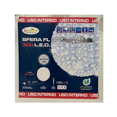 SFERA 300 LED BIANCO 29cm INTERNO