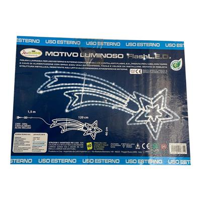 LUCI LED COMETA BIANCA 120x46cm ESTERNO