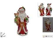 BABBO NATALE CERAMICA 23cm C/LUCE