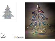 ALBERO RAINBOW 30cm C/LUCI BIANCO CALDO BATTERIA