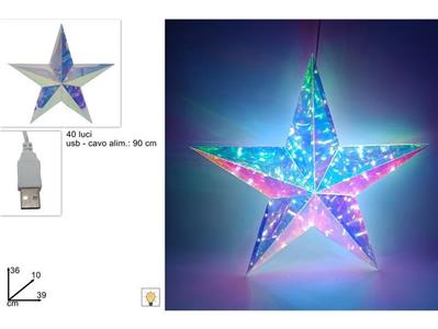 STELLA RAINBOW 39cm C/40 LED USB