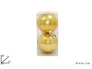 PALLE 14cm 2pz ORO LUCIDO