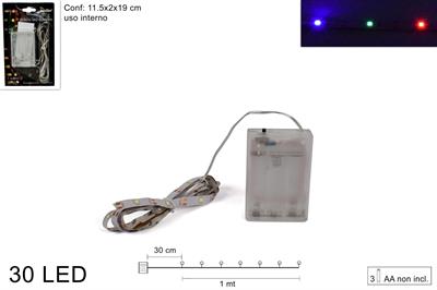 STRISCIA AD. 30 LED MULTICOLOR 1mt